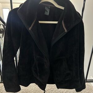 C9 by Champion Black Plush Teddy Jacket with Stand Collar